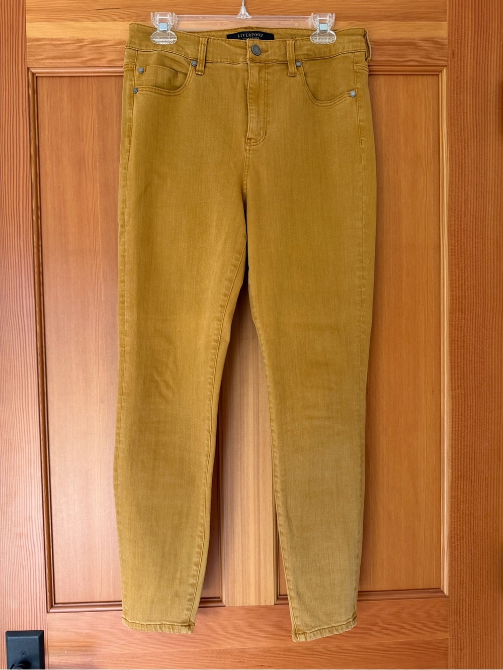 Liverpool Abbey High Rise Skinny Ankle Jean size 8 Honey